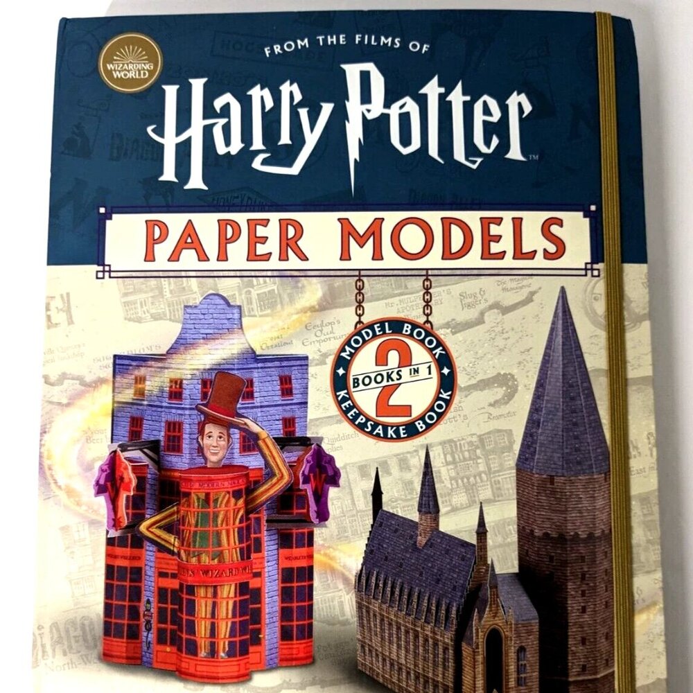 Harry Potter Paper Models, Moira Squier, Unused, 2 Books in 1: Model & Keepsake